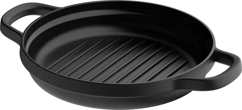 LEO Grillpan Graphite Cast iron - Ø 26cm - PFAS-vrij von BergHOFF in Schwarz – Produktfoto