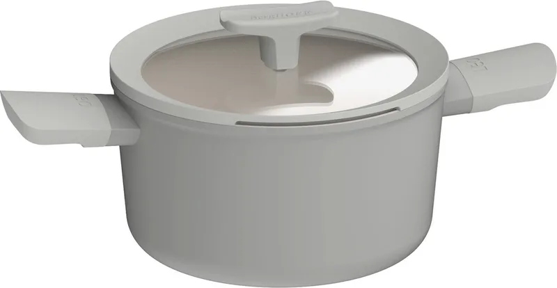 LEO Kookpot antikleef met deksel Balance Moonmist - Ø 20cm - PFAS-vrij fra BergHOFF i Grå – produktbillede