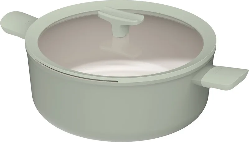LEO Kookpot antikleef met deksel Balance Sage - Ø 28cm - PFAS-vrij de BergHOFF en Vert – photo produit