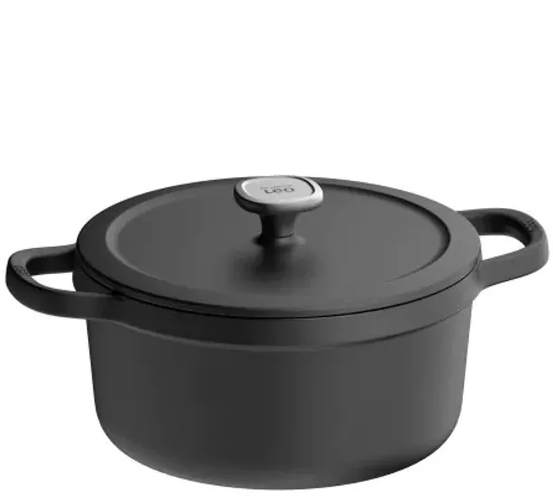 LEO Kookpot met deksel Graphite Cast iron - Ø 26cm - PFAS-vrij by BergHOFF in Black – product photo