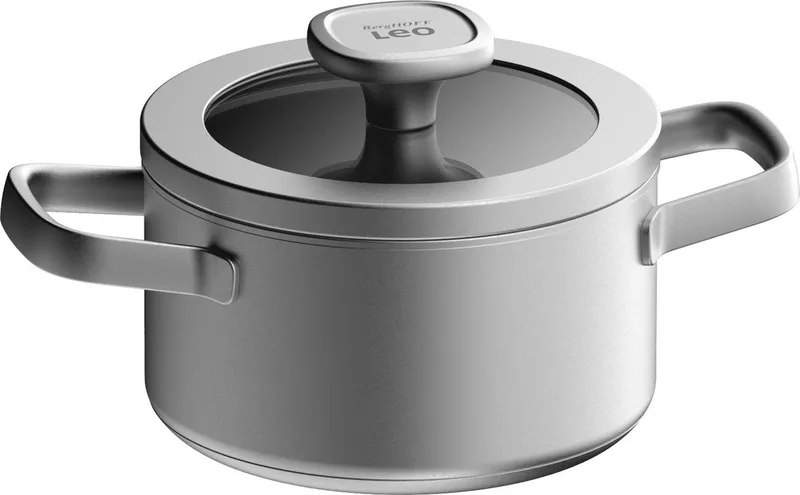 LEO Kookpot met deksel Graphite - Ø 16cm - PFAS-vrij by BergHOFF in Metaal – product photo