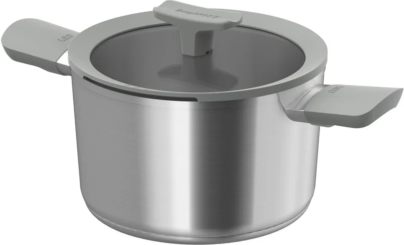LEO Kookpot met deksel RVS Balance Moonmist - Ø 20cm - PFAS-vrij by BergHOFF in Metaal – product photo