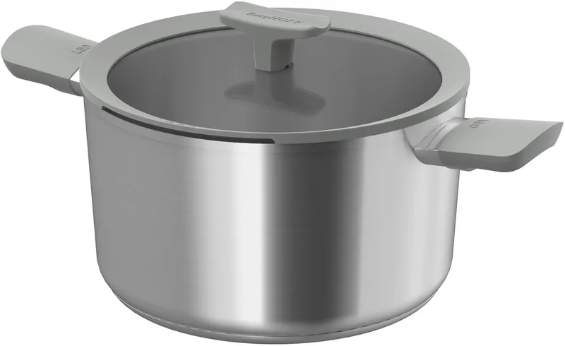 LEO Kookpot met deksel RVS Balance Moonmist - Ø 24cm - PFAS-vrij de BergHOFF en Metaal – photo produit