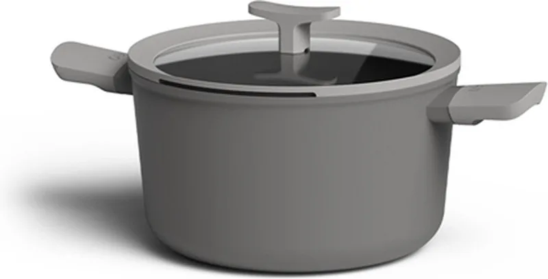 Leo Lite Kookpot Met Deksel Grijs Ø24cm by BergHOFF in Brown – product photo