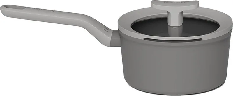 Leo Lite Steelpan Met Deksel Ø20cm van BergHOFF in Grijs – productfoto