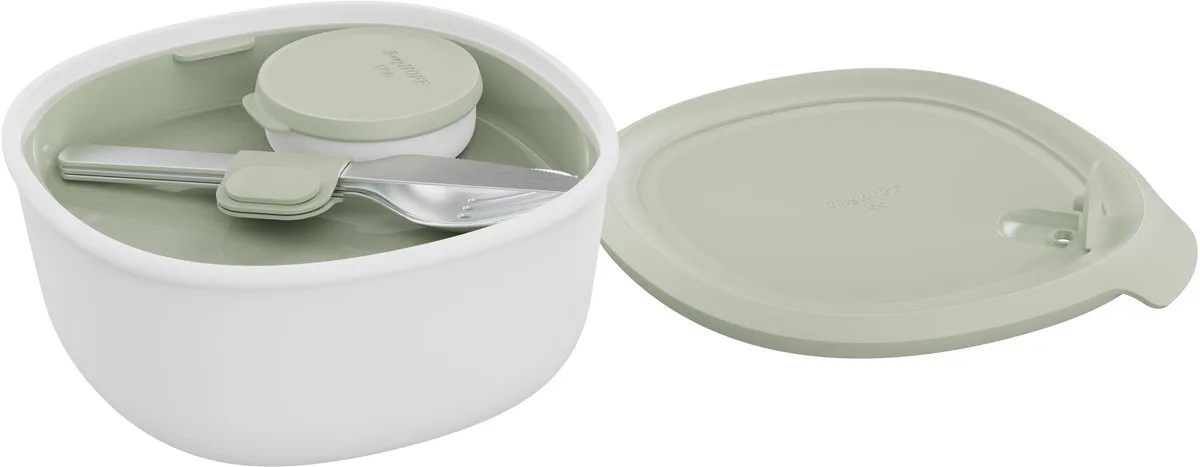 LEO Lunchbox met bestekset Sage von BergHOFF in Grün – Produktfoto