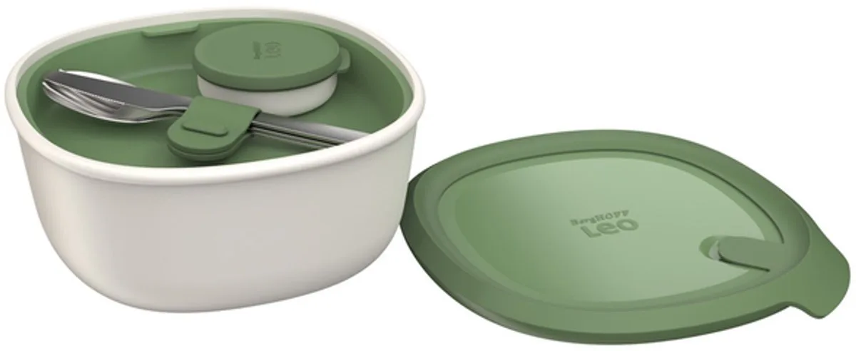 LEO Lunchdoos met bestekset van BergHOFF in Groen – productfoto