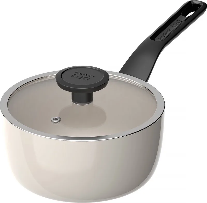 LEO Sauspan antikleef met deksel Glints Spirit - Ø 18cm - PFAS-vrij von BergHOFF in Weiß – Produktfoto