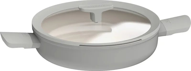 LEO Sauteerpan antikleef met dubbele handgreep en deksel Balance Moonmist - Ø 26cm - PFAS-vrij von BergHOFF in Grau – Produktfoto