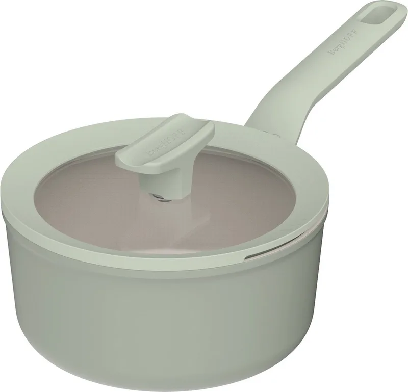 LEO Steelpan antikleef met deksel Balance Sage - Ø 18cm - PFAS-vrij by BergHOFF in Green – product photo