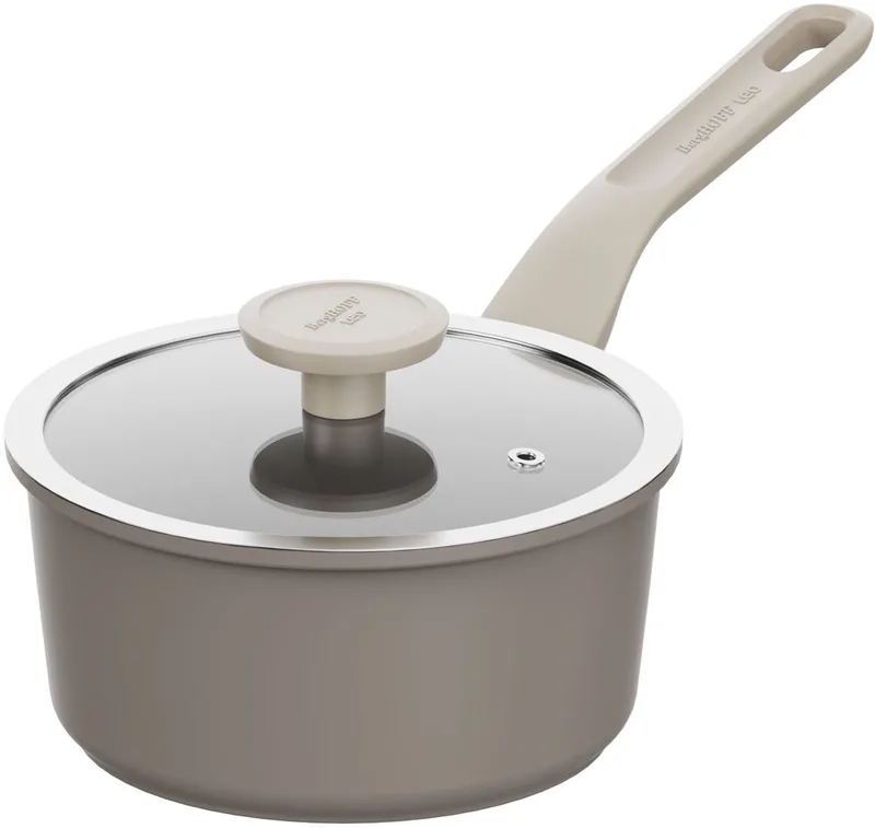 LEO Steelpan met deksel antikleef Dune - Ø 18cm - PFAS-vrij by BergHOFF in Beige – product photo