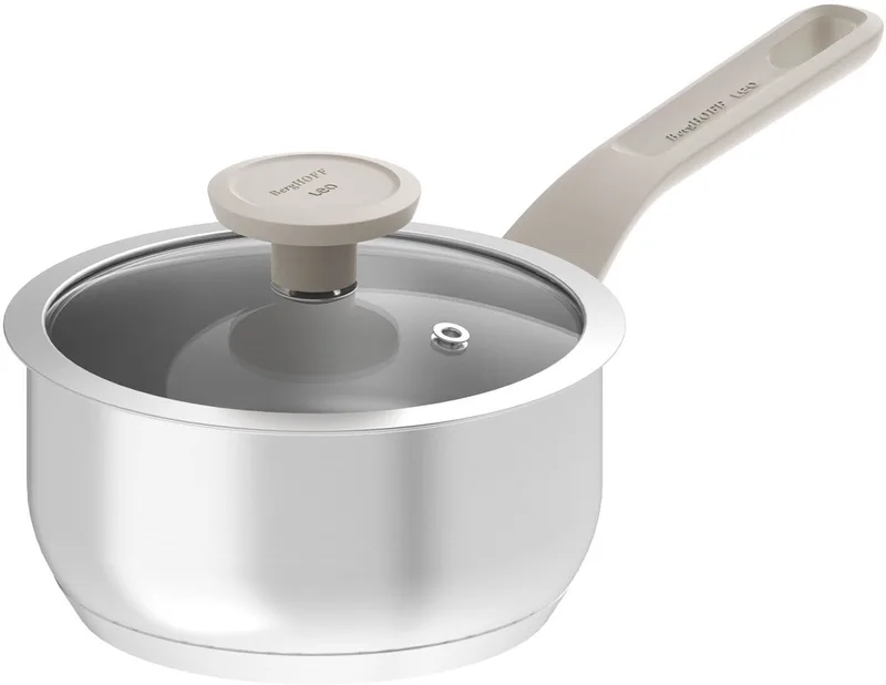 LEO Steelpan met deksel Bolt Clay - Ø 16cm - PFAS-vrij von BergHOFF in Metaal – Produktfoto