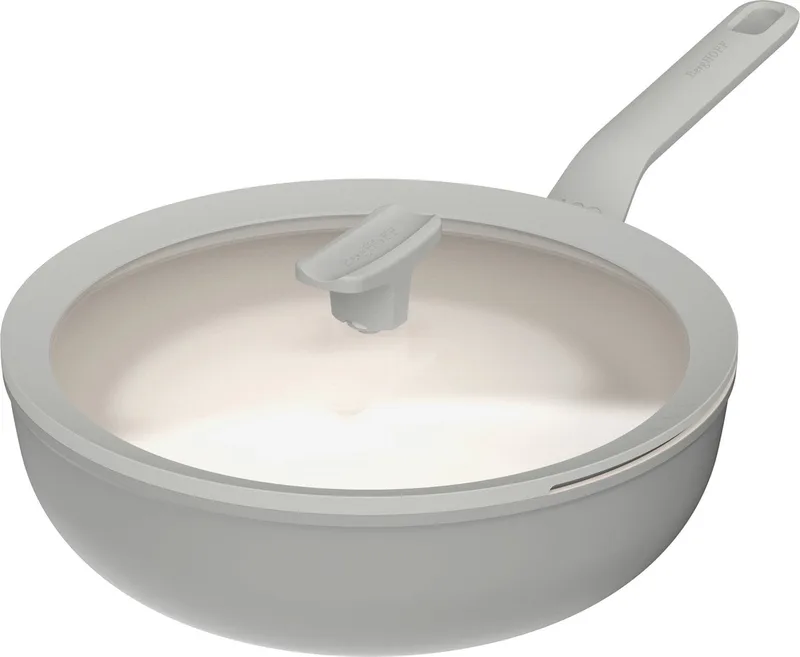 LEO Wokpan antikleef met deksel Balance Moonmist - Ø 28cm - PFAS-vrij de BergHOFF en Gris – photo produit