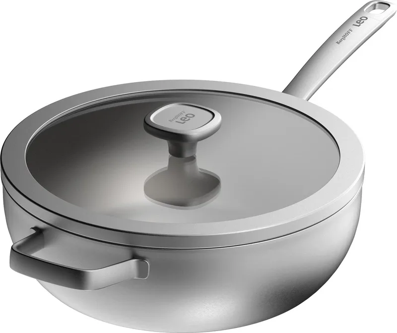 LEO Wokpan met deksel Graphite - Ø 28cm - PFAS-vrij by BergHOFF in Metaal – product photo