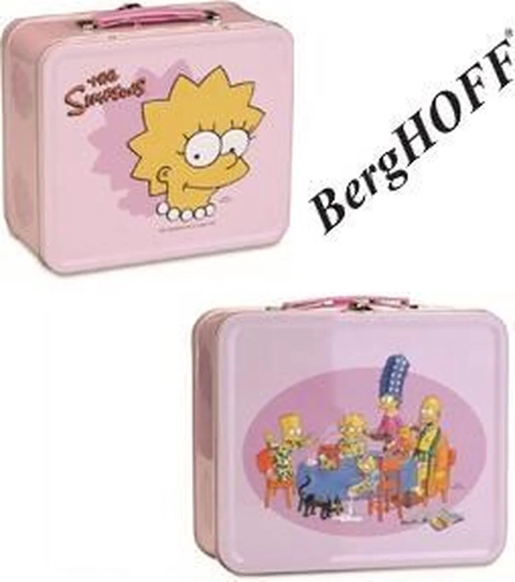 Lunch box "The Simpsons" 10x20xH.17.5cm de BergHOFF en Rose – photo produit