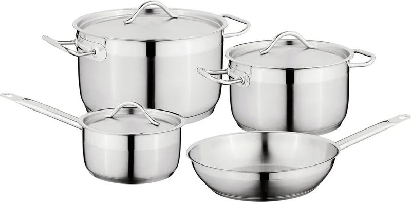 Pannenset 7-delig - RVS by BergHOFF in Silver – product photo