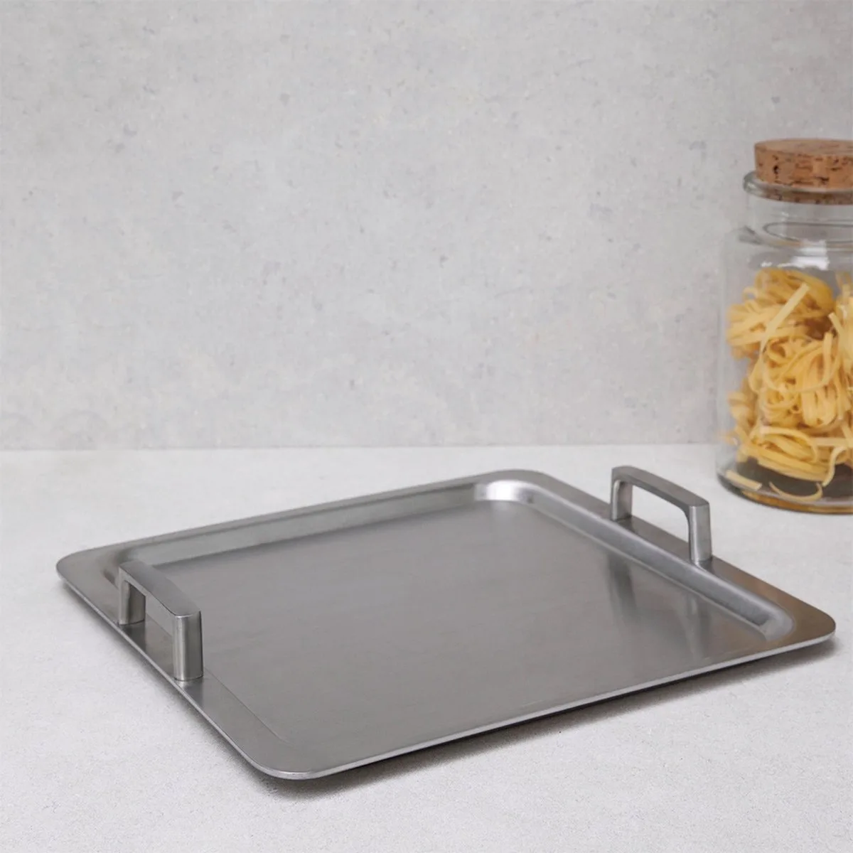 Ron Teppanyaki Plaat 5-ply 35x32cm van BergHOFF in Zilver – productfoto