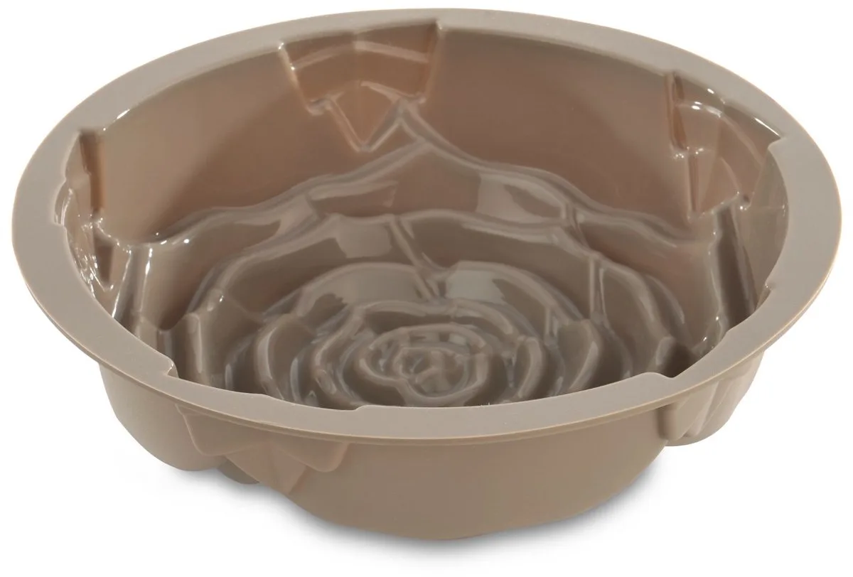 Studio Line roos silicone cakevorm van BergHOFF in Taupe – productfoto