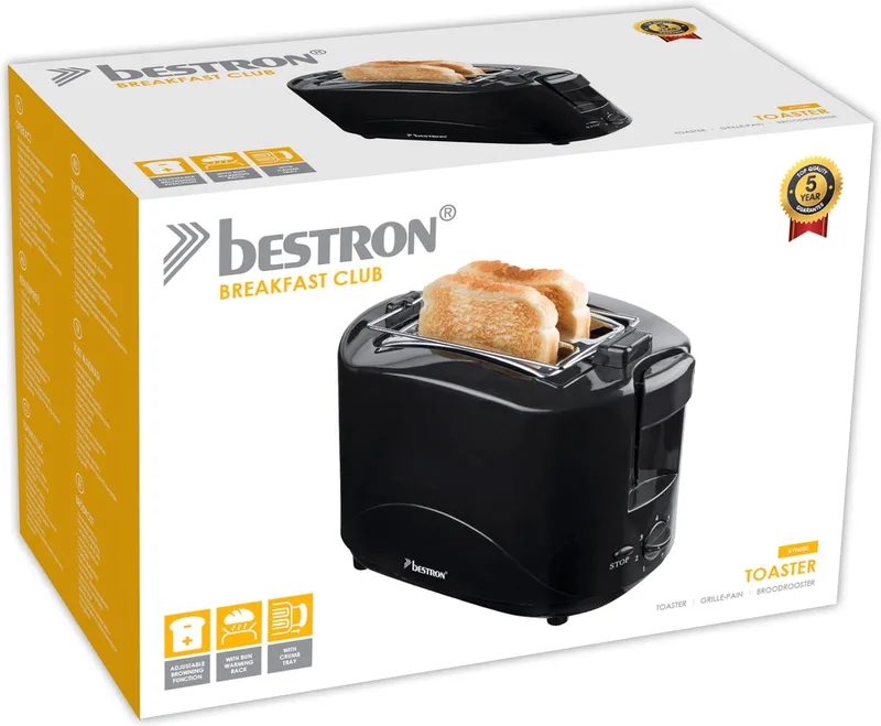 AYT600Z - Broodrooster by Bestron in Black – product photo