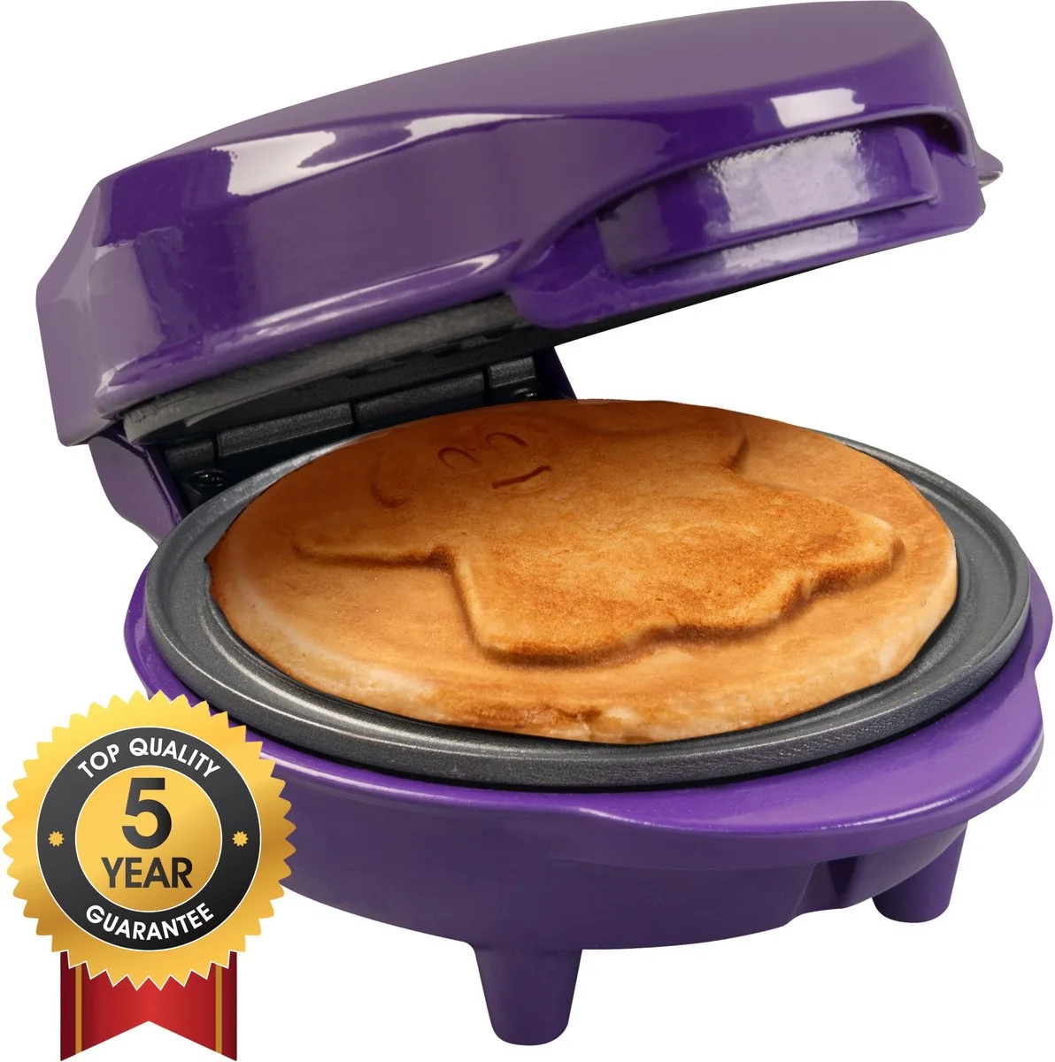 Wafelijzer - AMW500GH - 550W - Mini wafel - Geest vorm van Bestron in Paars – productfoto