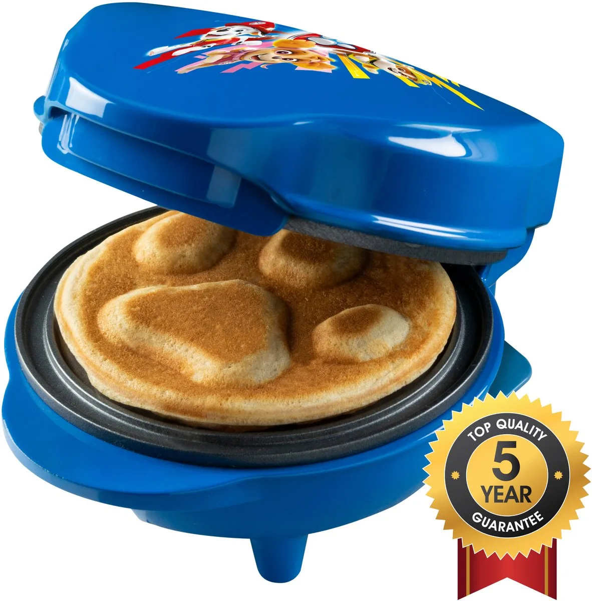 Wafelijzer - APP500B - 550W - Paw Patrol mini wafel - Hondenpoot vorm - Chase- - 5 jaar garantie de Bestron en Bleu – photo produit