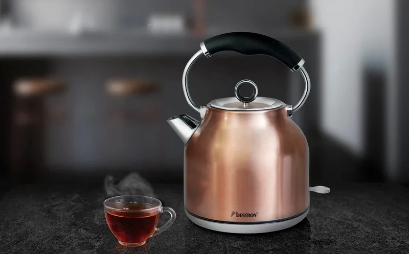 Waterkoker AWK2200CO snoerloos 1.7 L 2200 W koperkleurig de Bestron en Cuivre – photo produit
