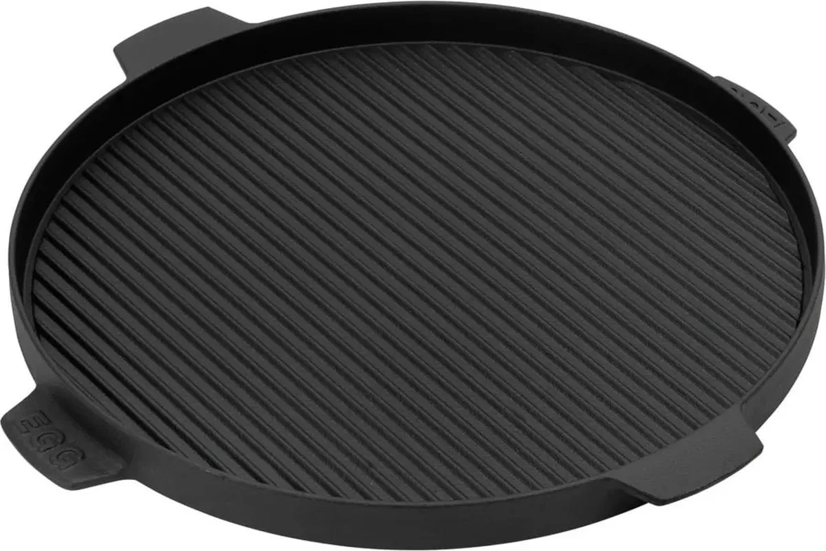 Cast Iron Plancha L van Big Green Egg in Zwart – productfoto