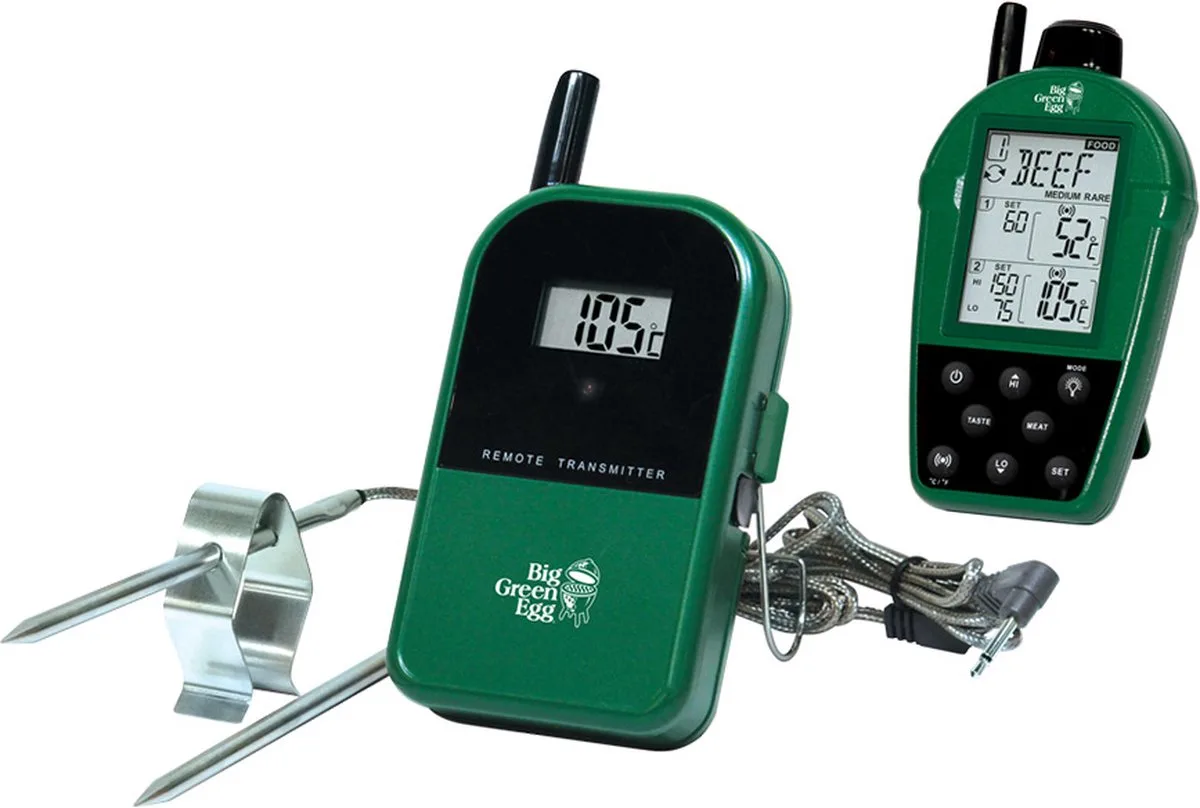 Dual Probe Remote Thermometer van Big Green Egg in Groen – productfoto