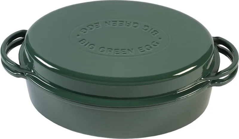 Dutch Oven - Ovaal - Geëmailleerd - 5,2Liter by Big Green Egg in Green – product photo