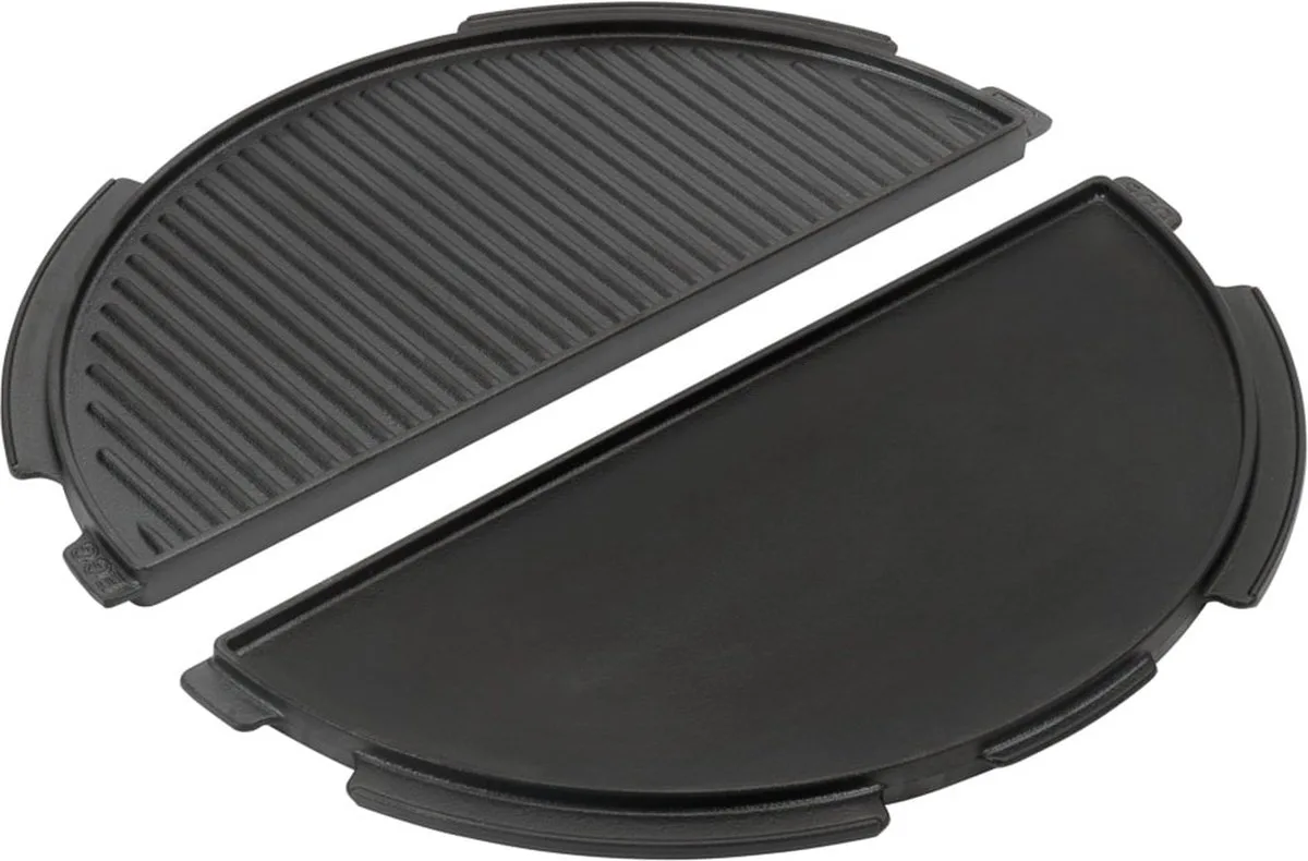 Half rond - Gietijzeren - Bakplaat - Plancha fra Big Green Egg i Sort – produktbillede