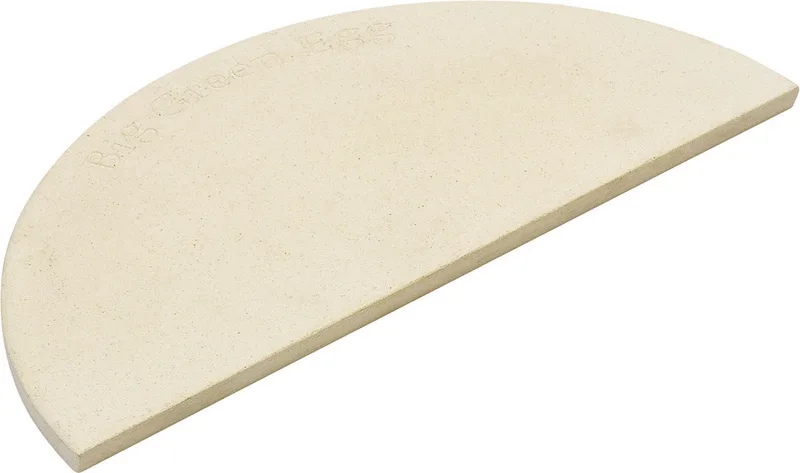 Half rond - keramische stenen - Large - 1 steen - 20,5 cm x 40,5 cm x 1,5cm von Big Green Egg in Beige – Produktfoto