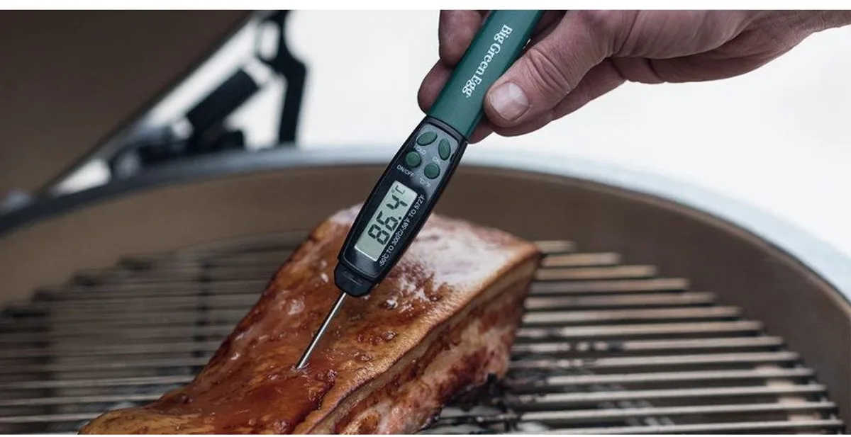 Quick Read Thermometer de Big Green Egg en Vert – photo produit