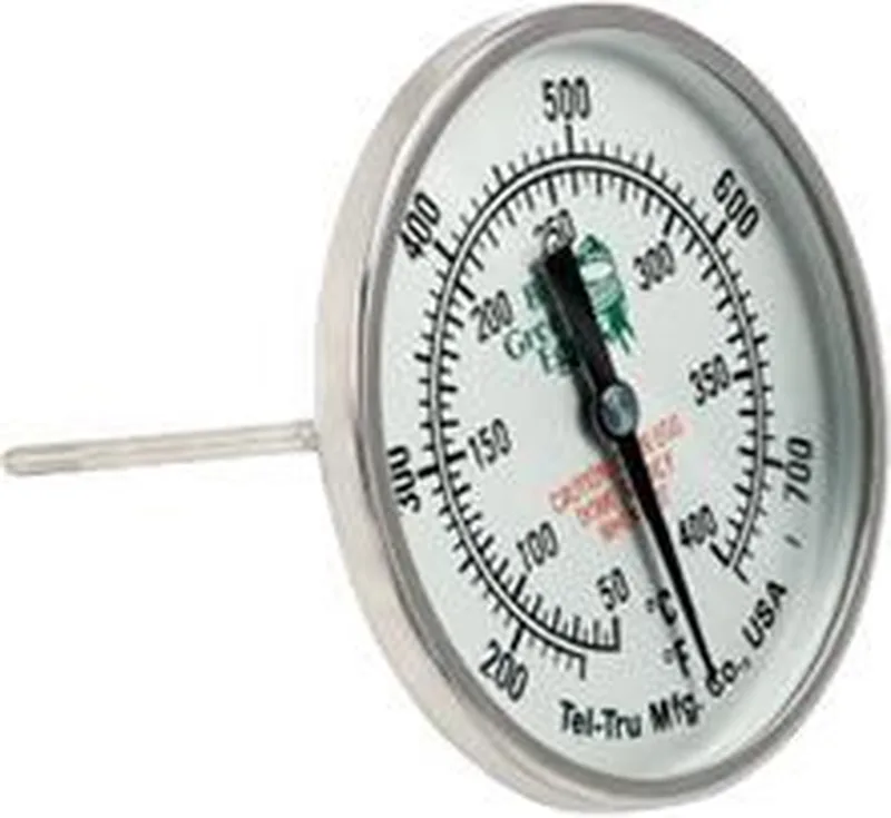 Temperature Gauge - XXL, XL, L by Big Green Egg in White – product photo