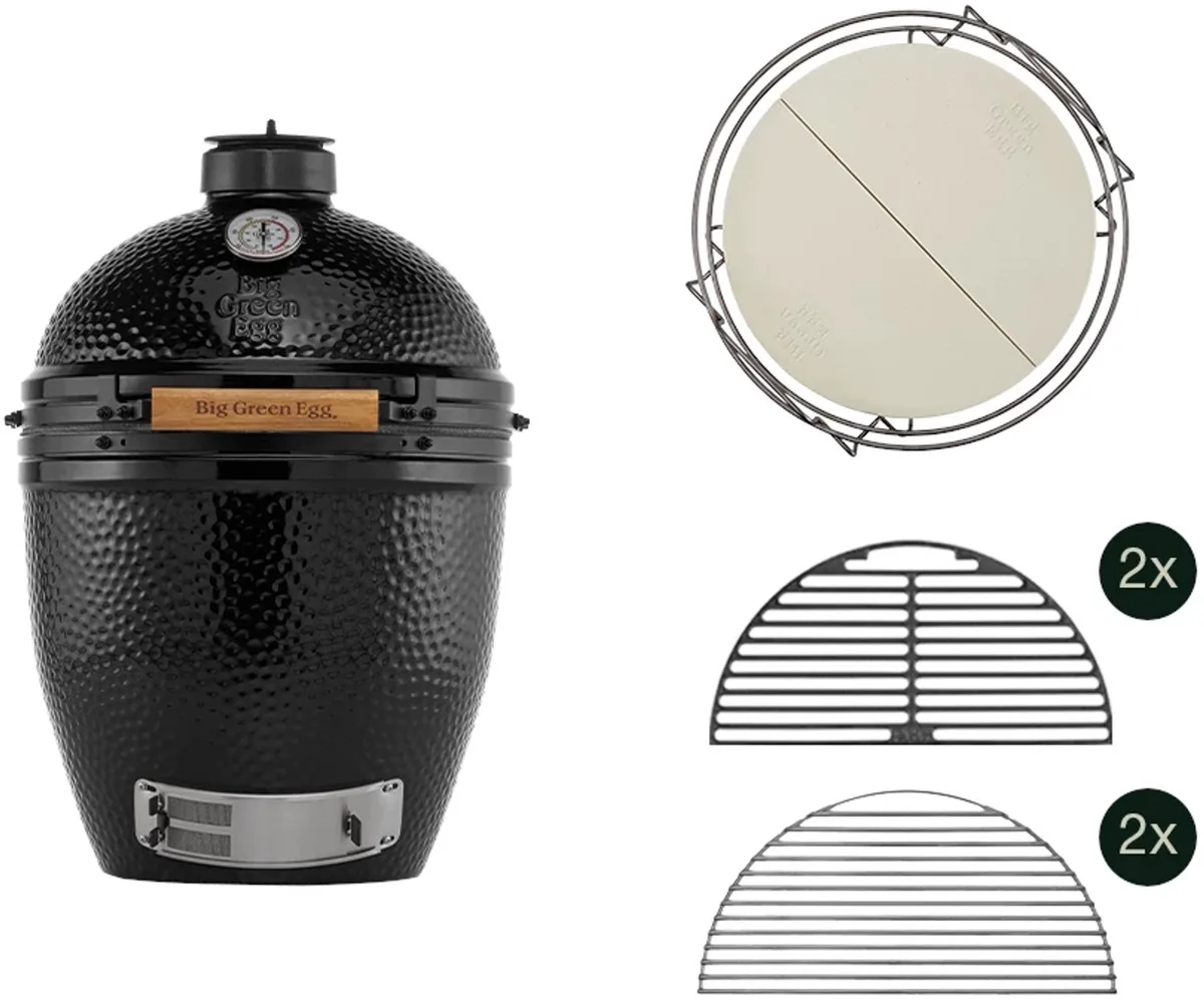 The Onyx Large Start Collection van Big Green Egg in Zwart – productfoto