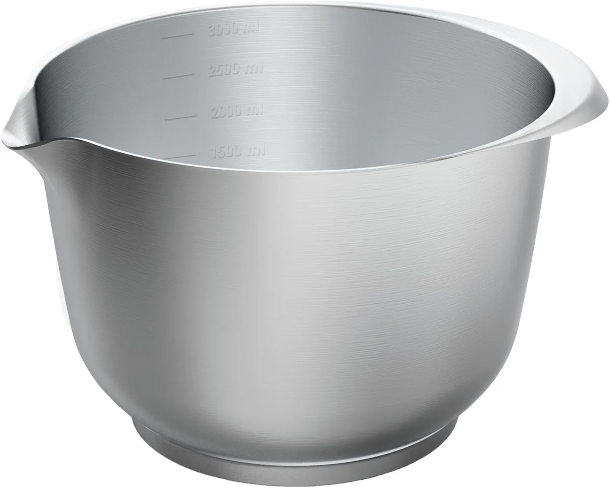 Beslagkom / Mengkom Premium Baking - RVS - 3 Liter / 20 x 14 cm de Birkmann en Roestvrijstaal – photo produit