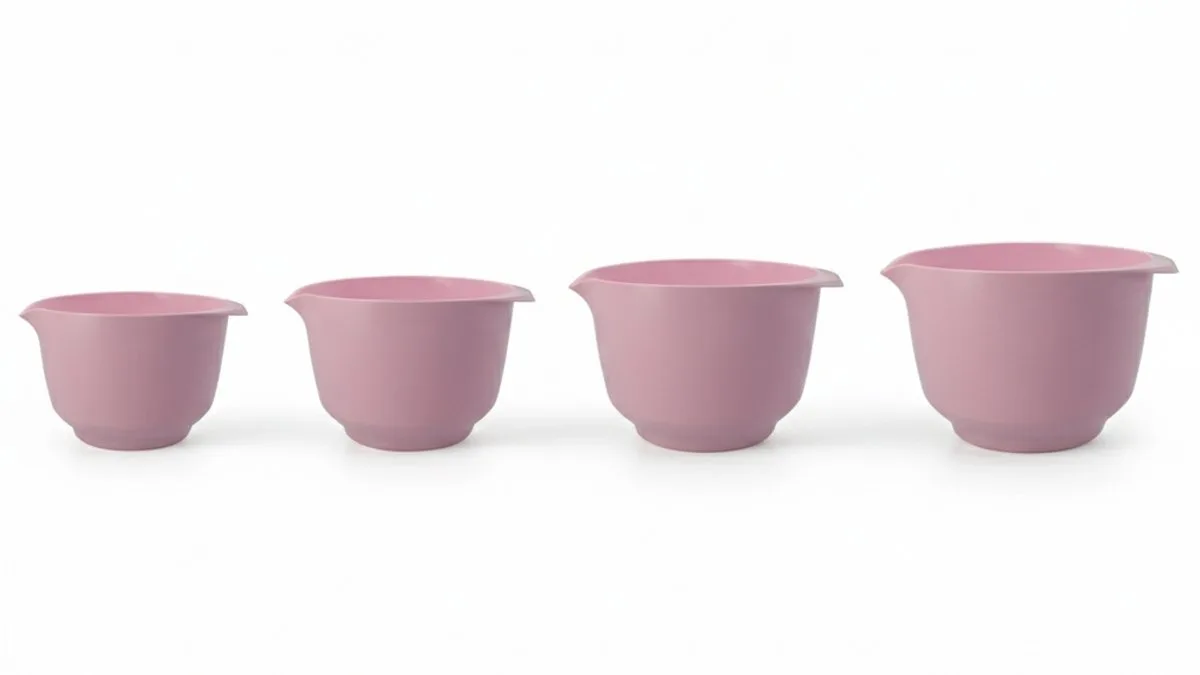 Beslagkommen / Mengkommen set Colour bowls 4-Delig- 1.5, 2, 3 en 4 Liter - Silk Rose van Birkmann in Roze – productfoto