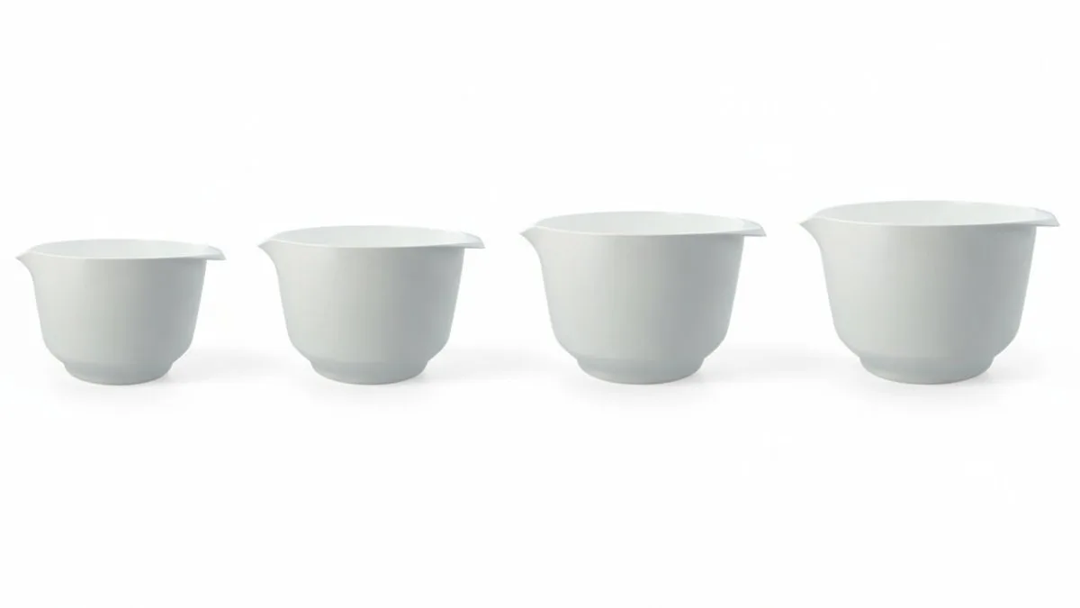 Beslagkommen / Mengkommen set Colour bowls 4-Delig- 1.5, 2, 3 en 4 Liter - White de Birkmann en Blanc – photo produit