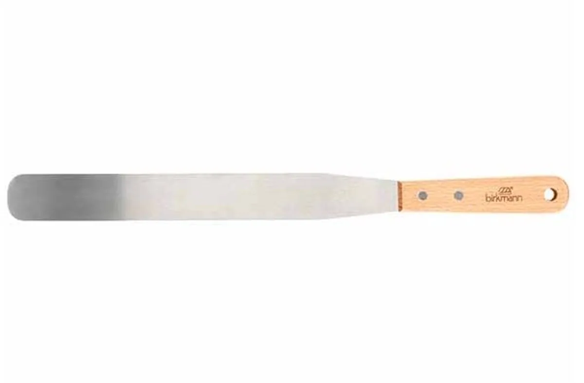 Cause We Care Spatel 1,5x3,3xh40cm Met Beukenhouten Handvat van Birkmann in Zilver, Bruin – productfoto