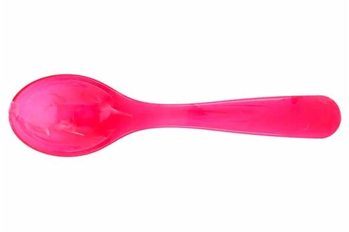 Lumispoon Lepel 12cm Acryl van Birkmann in Donker Roze – productfoto