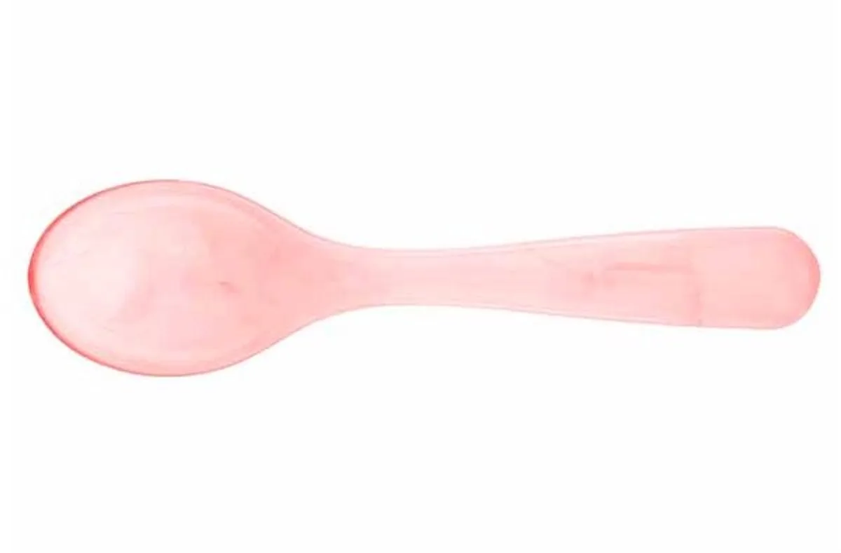Lumispoon Lepel 12cm Acryl van Birkmann in Lichtroze – productfoto
