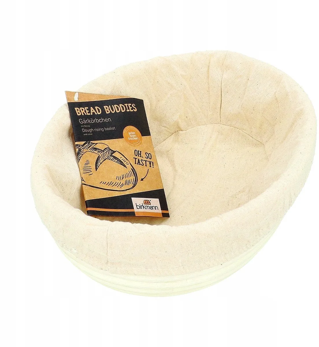 Ovale Rijs- en Broodmand 24.5 cm - Rotan van Birkmann in Natuurlijk – productfoto