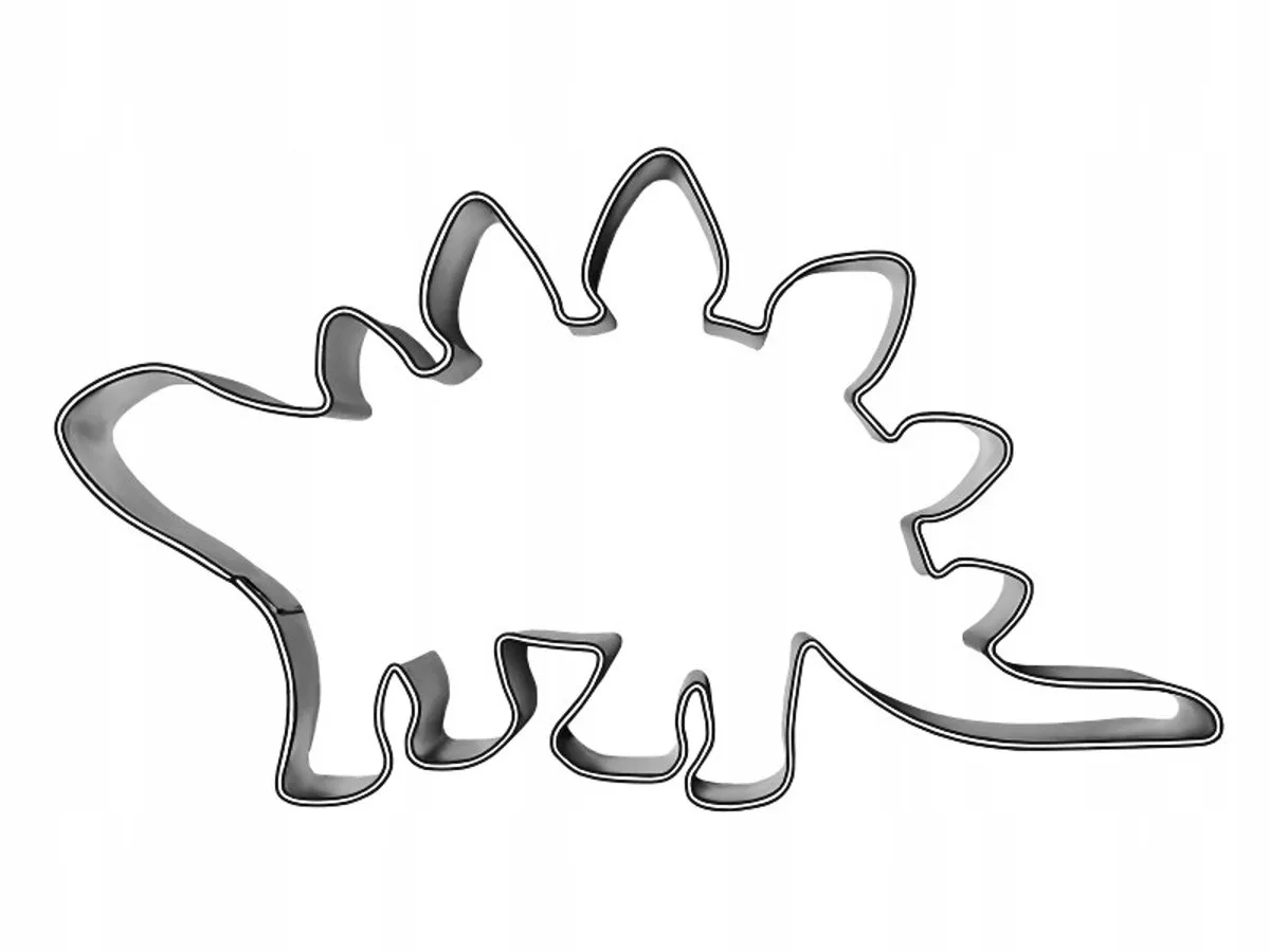 Stegosaurus Taartvorm - 11 cm RVS van Birkmann – productfoto