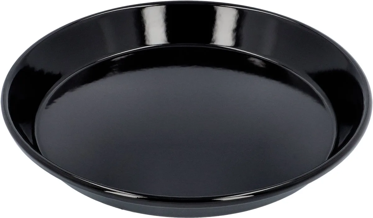 Taartvorm / Bakvorm / Quichevorm Premium Baking - Geëmailleerde bodem ø 28 x 4 cm van Birkmann in Zwart – productfoto