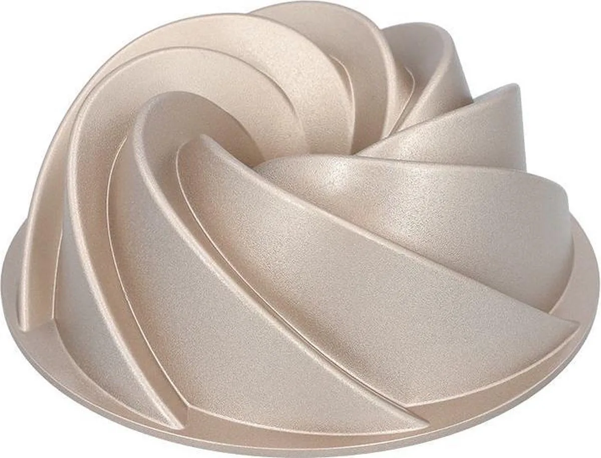 Tulband / Bakvorm - Contoura Novel - Gietaluminium - ø 23 cm van Birkmann in Zilver – productfoto