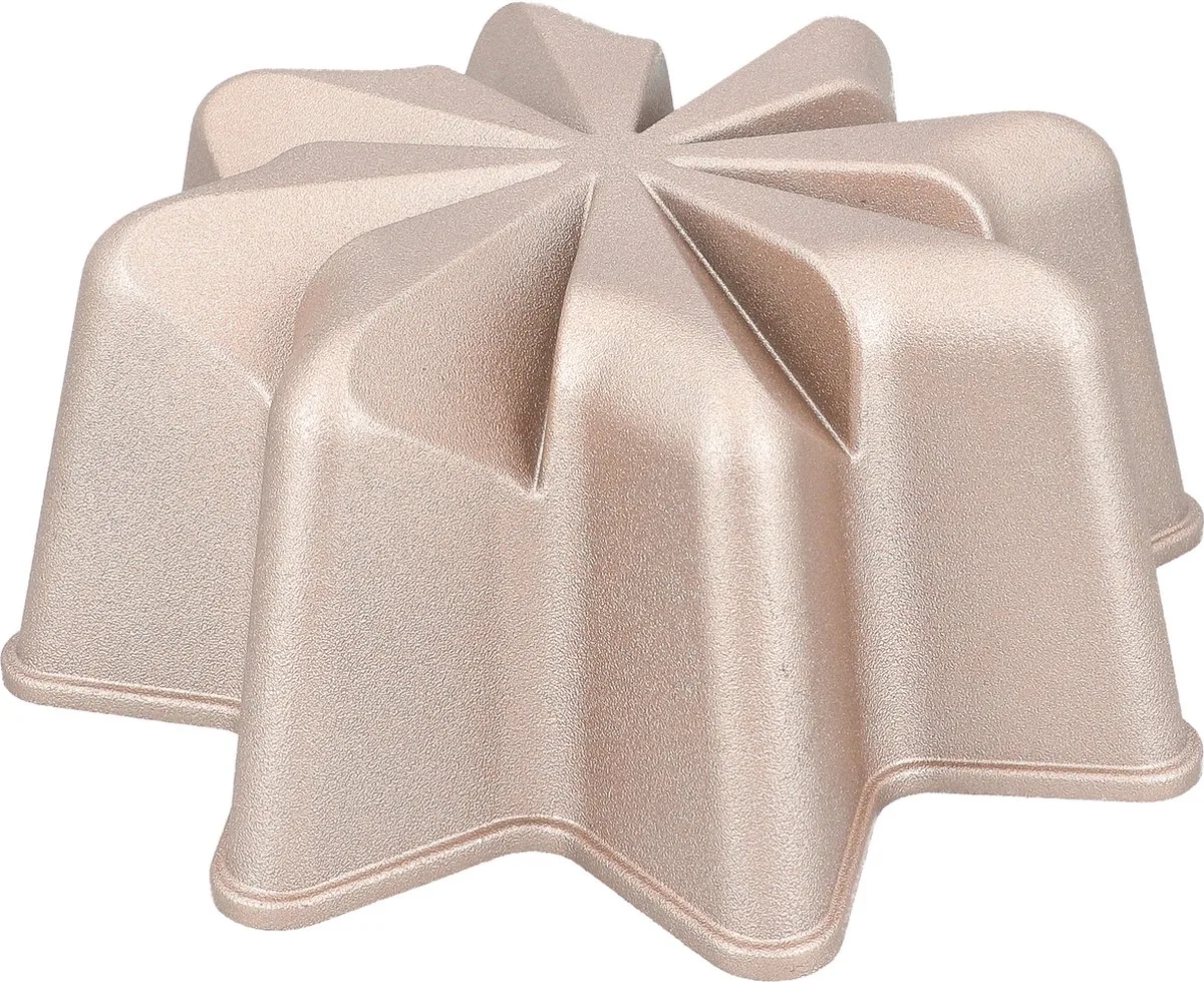 Tulband / Bakvorm - Contoura Ster - Gietaluminium - 22.5 x 23 cm van Birkmann in Zilver – productfoto