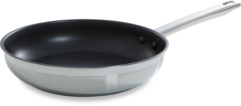 Allround Koekenpan 28cm – PFAS-vrije antikleeflaag – Koekenpan inductie – Keramische koekenpan - Ovenbestendig tot 230°C - RVS handgreep - Zilver by BK in Silver – product photo