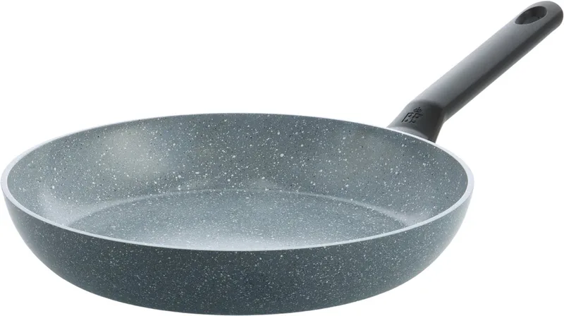 Blue Label Granite Koekenpan 20cm – PFAS-vrije antikleeflaag - Koekenpan inductie - Keramische koekenpan – Ovenbestendig tot 160°C - Koudgrepen - Zonder deksel - Blauw de BK en Gris – photo produit