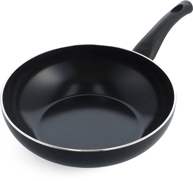 Brilliant Wokpan 28cm - 3.7L - PFAS-vrije antikleeflaag – Wokpan inductie – Keramische pan - Ovenbestendig tot 230°C – Koudgrepen - Zonder deksel - Zwart fra BK i Sort – produktbillede