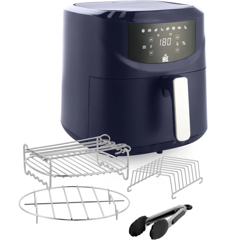 Connect XXL Airfryer 7,6L met 4-delige grillset - PFAS vrij by BK in Dark_navy – product photo