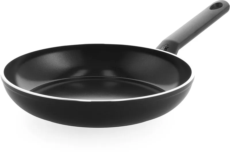 Easy Induction Koekenpan 26cm - PFAS-vrije antikleeflaag - Koekenpan inductie - Keramische pan - Ovenbestendig tot 160°C - Koudgrepen - Zwart von BK in Schwarz – Produktfoto